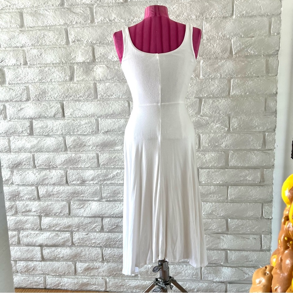 Vince White Midi Dress Size Small - Picture 2 of 5